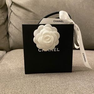 Chanel Paper Bag (Small) with Ribbon and Camellia